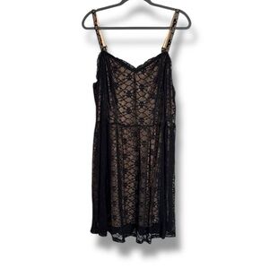 Vintage Tripp NYC Skeleton Lace Mini Dress- Missing Ribbon Size Large Punk